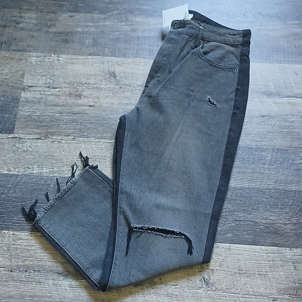 NWT Hidden gray/black high-rise Tracey straight jeans - Picture 7 of 10